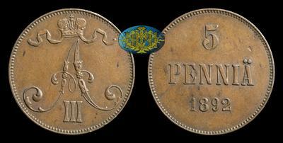 5 Пенни 1892 года