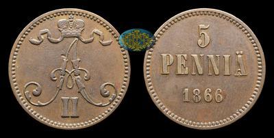 5 Пенни 1866 года