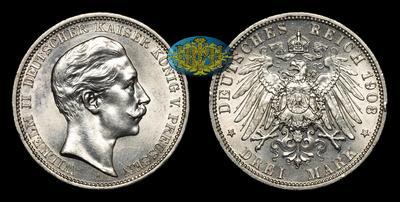 3 Марки 1908 года, А