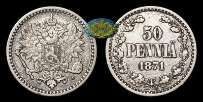 50 Пенни 1871 года, S