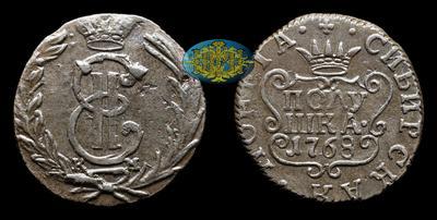 Полушка 1768 года, КМ 