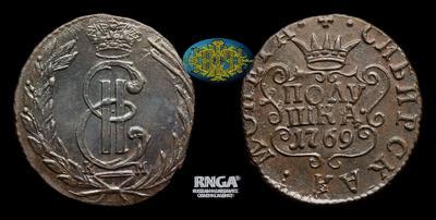 Полушка 1769 года, КМ 