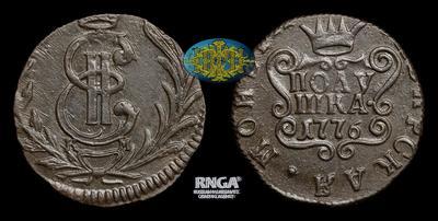 Полушка 1776 года, КМ 