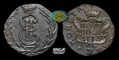 Полушка 1773 года, КМ 