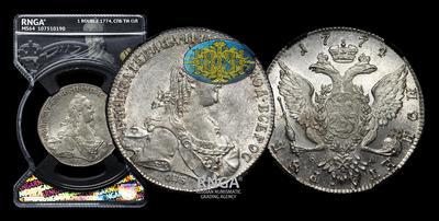 Рубль 1774 года, СПБ ТИ ФЛ