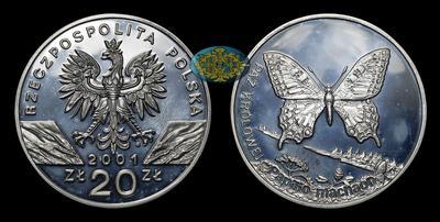 20 Злотых 2001 года, MW. 