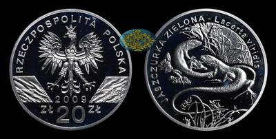 20 Злотых 2009 года, MW. 