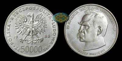 50 000 Злотых 1988 года, MW. 