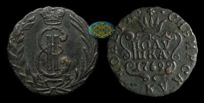 Полушка 1769 года, КМ 