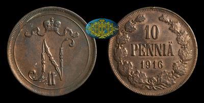 10 Пенни 1916 года