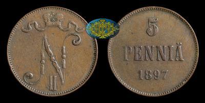 5 Пенни 1897 года