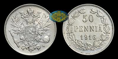 50 Пенни 1916 года, S