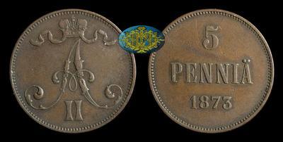 5 Пенни 1873 года