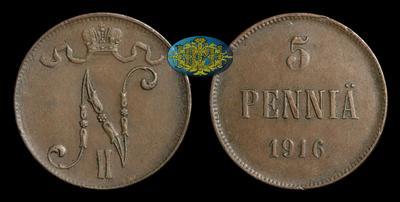 5 Пенни 1916 года