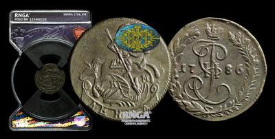 Денга 1786 года, КМ