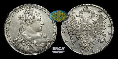 Рубль 1734 года