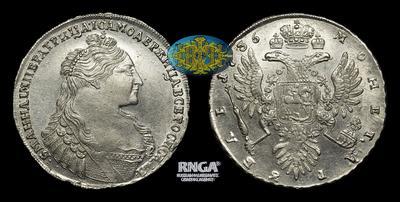 Рубль 1736 года