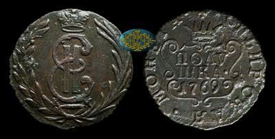 Полушка 1769 года, КМ 