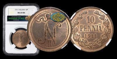 10 Пенни 1911 года