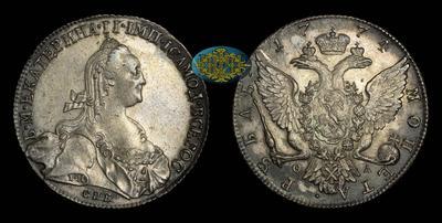 Рубль 1774 года, СПБ ТИ ФЛ