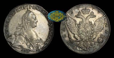 Рубль 1774 года, СПБ ТИ ФЛ