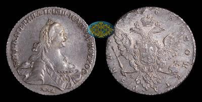 Рубль 1768 года, ММД EI