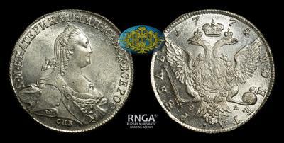 Рубль 1774 года, СПБ ТИ ФЛ