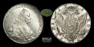 Рубль 1776 года, СПБ ТИ ЯЧ