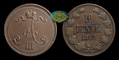 10 Пенни 1889 года