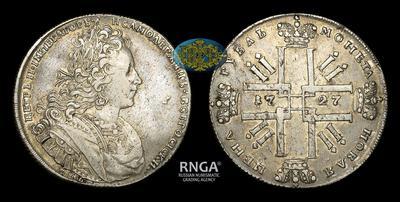 Рубль 1727 года, СПБ