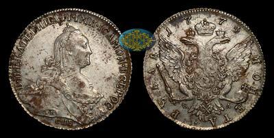 Рубль 1774 года, СПБ ТИ ФЛ