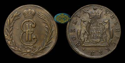 2 Копейки 1774 года, КМ. 