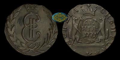 Денга 1771 года, КМ. 