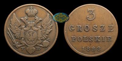 3 Гроша 1828 года, FH