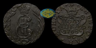 Полушка 1768 года, КМ. 