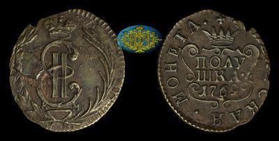 Полушка 1769 года, КМ. 