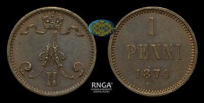 Пенни 1874 года