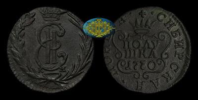 Полушка 1770 года, КМ. 