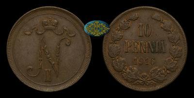 10 Пенни 1916 года