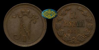 10 Пенни 1916 года
