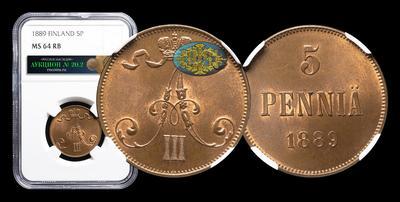 5 Пенни 1889 года