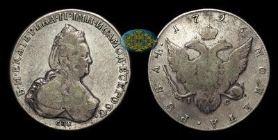 Рубль 1796 года, СПБ TI IC