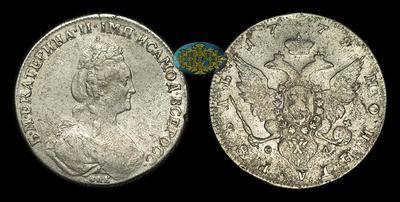 Рубль 1779 года, СПБ ФЛ