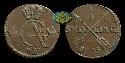 1/4 Скиллинга 1805 года