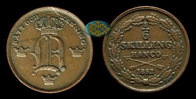 1/6 Скиллинга 1852 года