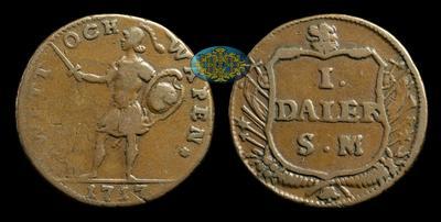 Далер 1717 года, SM. 