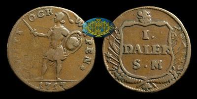 Далер 1717 года, SM. 