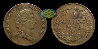 2 Скиллинга 1836 года
