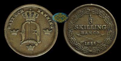 1/3 Скиллинг 1855 года