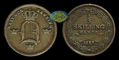 1/3 Скиллинг 1855 года